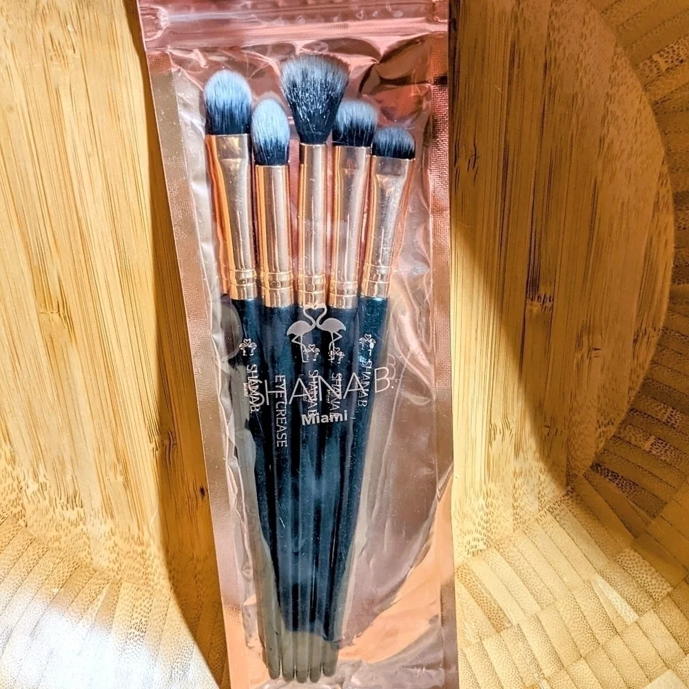 Rose Gold Eye Brush Set by Shaina B. Miami